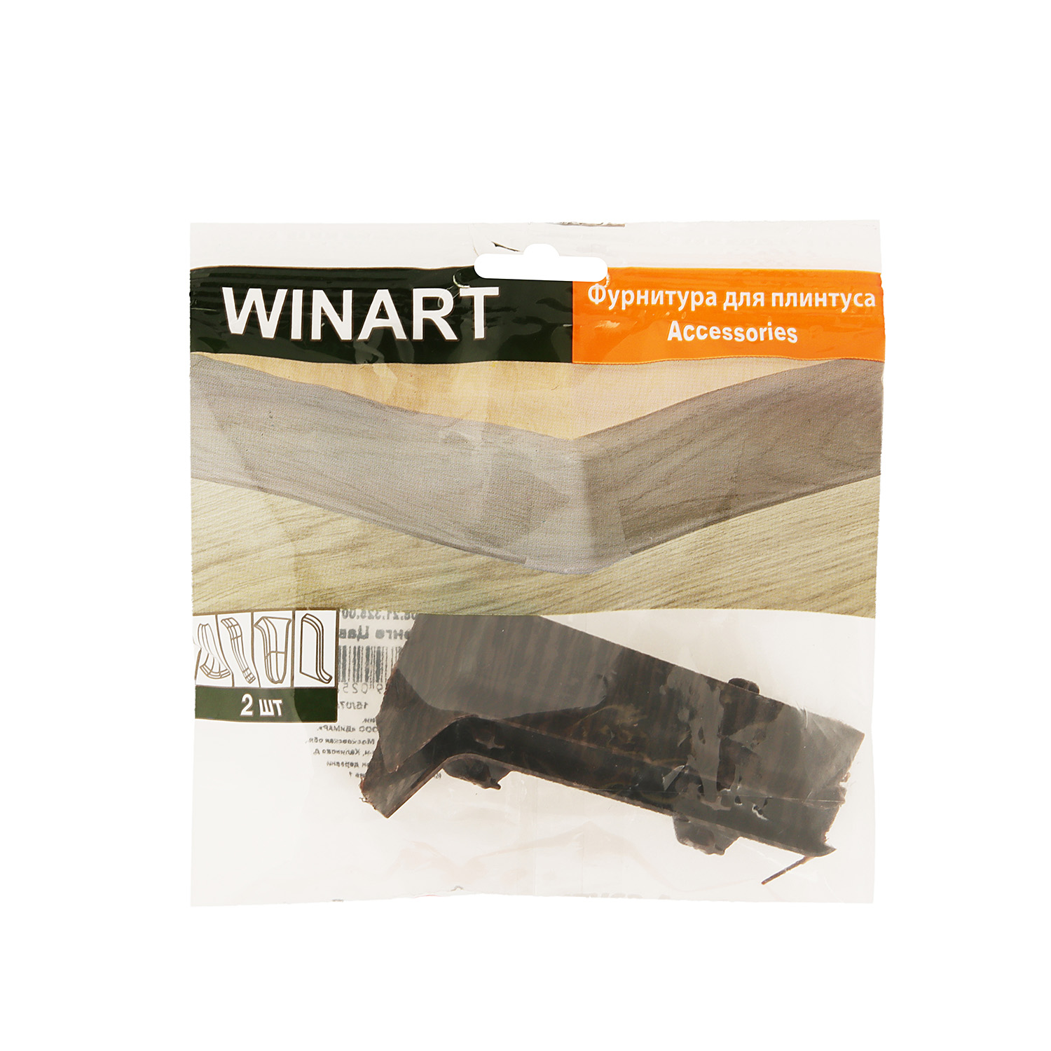 Угол внутренний Winart, 80 мм, 325 венге цаво, 2 шт.