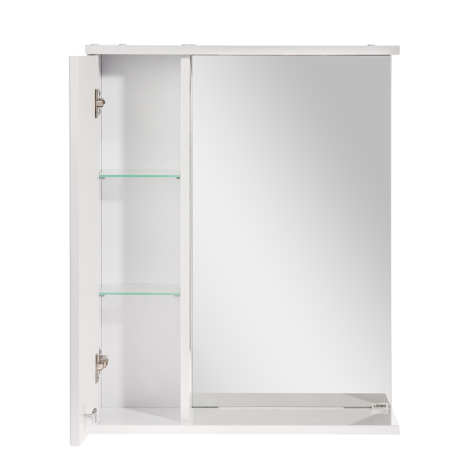 Зеркало-шкаф /LOGRO/ "Квадро 55" левый *1/20