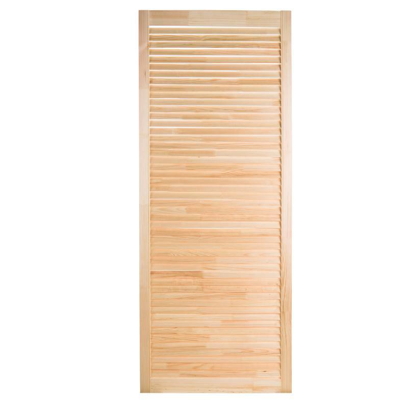 Дверь жалюзийная 715х294х20 мм, деревянная