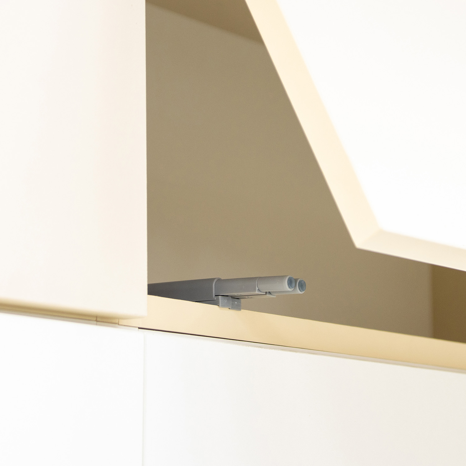 Шкаф навесной 400х300х550 мм BROZEX-WOOD Melissa, 3 ярус, белый / светло-бежевый