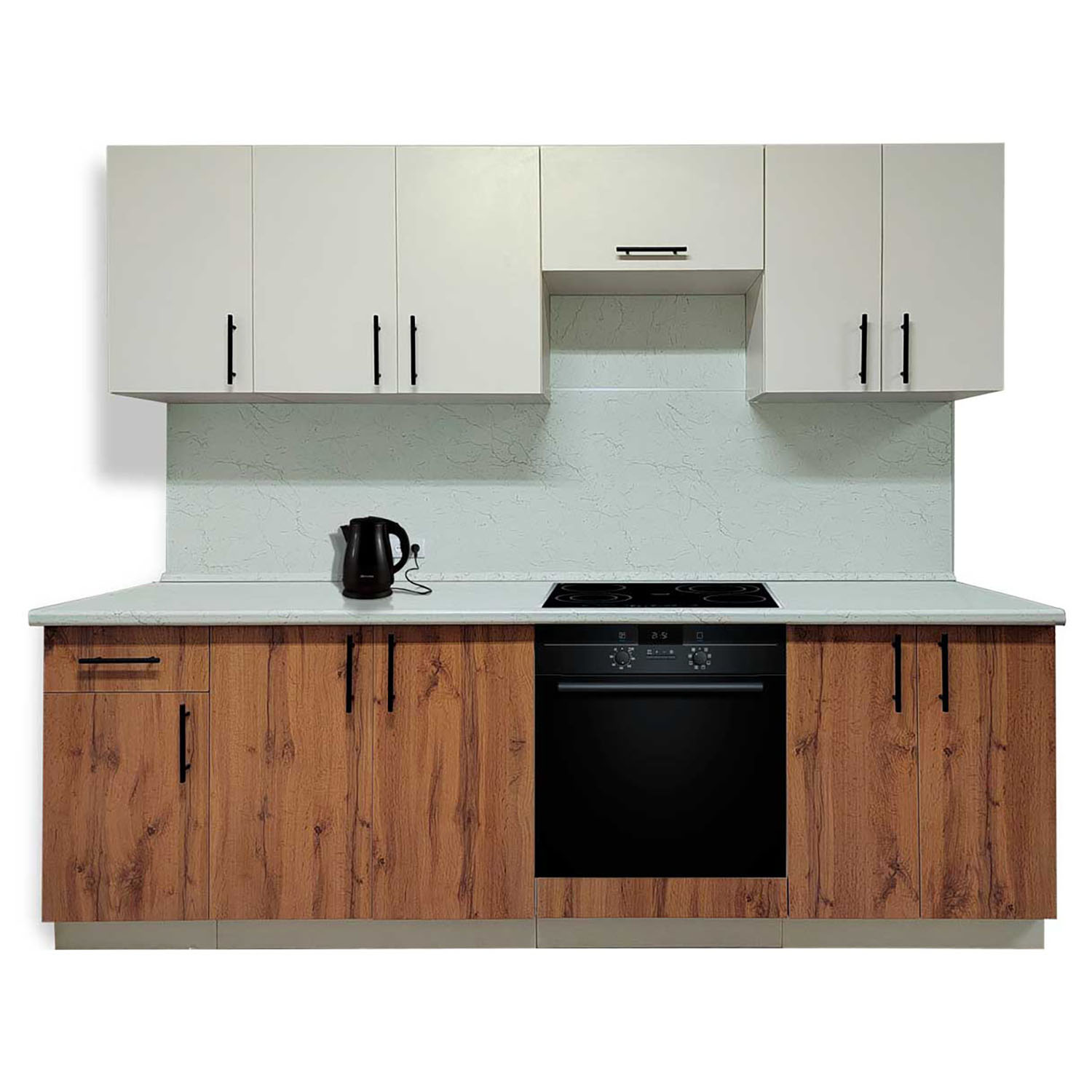 Шкаф навесной угловой 600х600 мм BROZEX-WOOD Viola, с двумя дверцами, белый