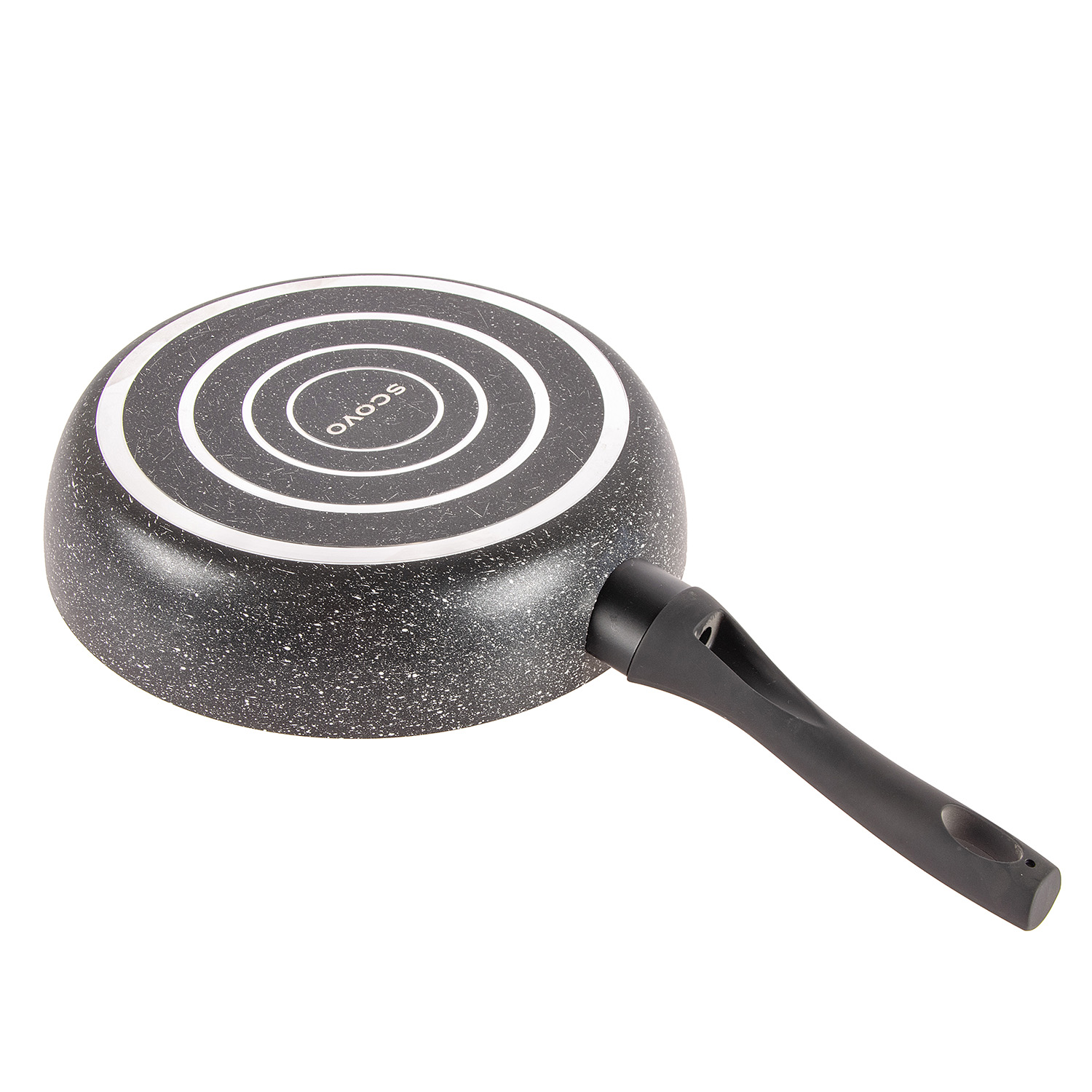 Сковорода алюм.а/приг.  Scovo "Hi-Blackl" d26см "Сотейник" Стекл.кр. HB-021 (з-д "Сково") *1/4