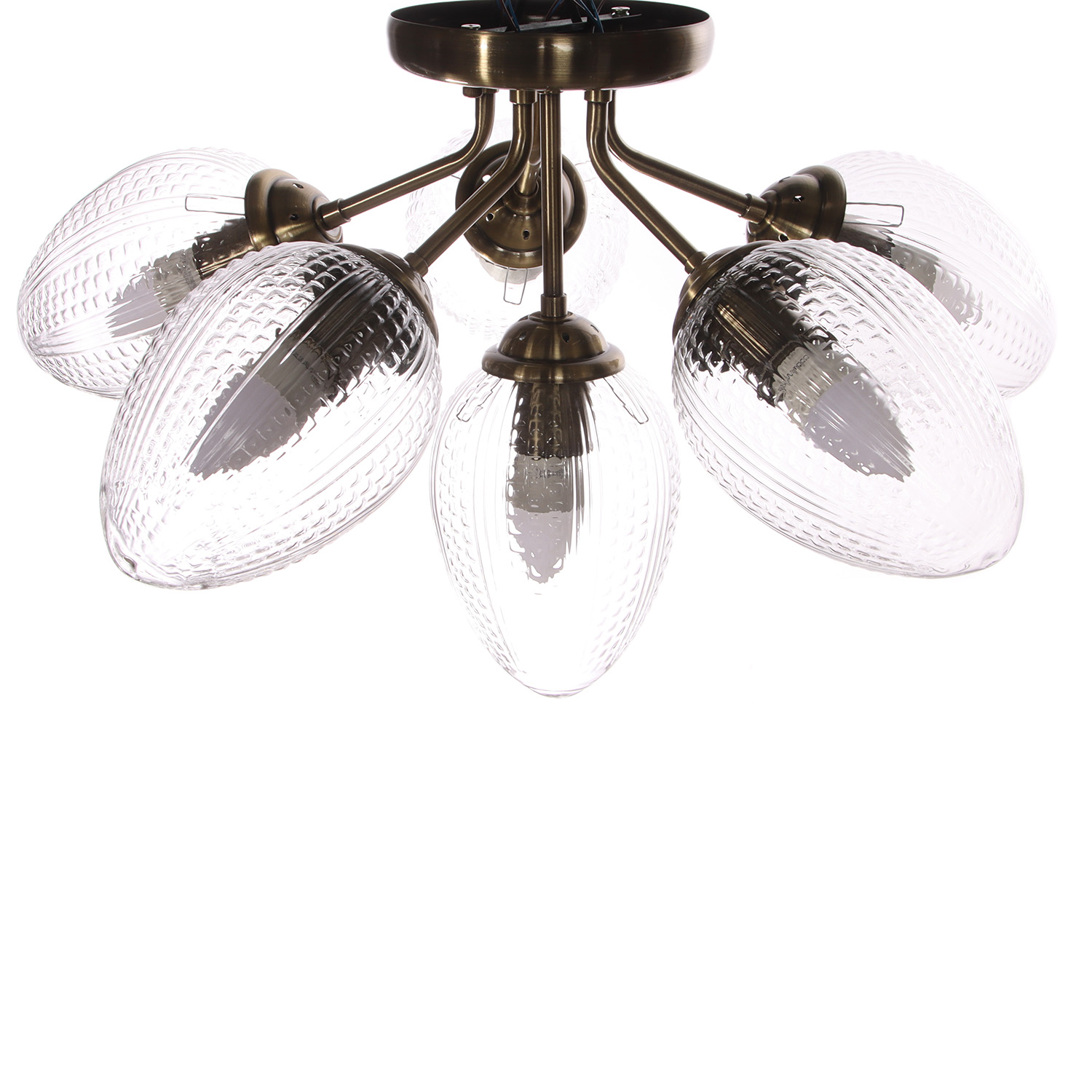 Люстра N5121/6 АВ Е27 6*40Вт ( h=325; d=560)  VERNER LIGHTING *1