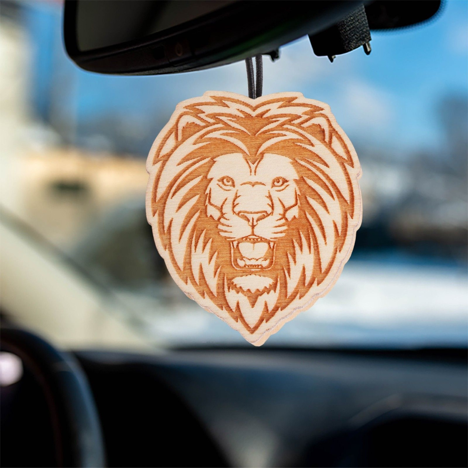 Подвеска автомобильная Grand Caratt Лев, дерево, войлок, для пропитки аромамаслом 7937369