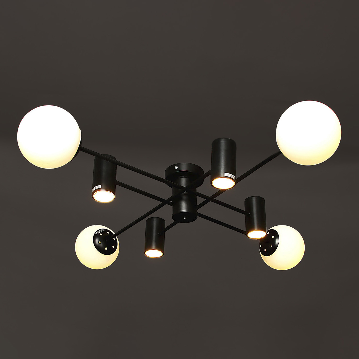 Люстра 74585-0.3-4+4A 4+4х40Вт+7Вт S=24м2  *1