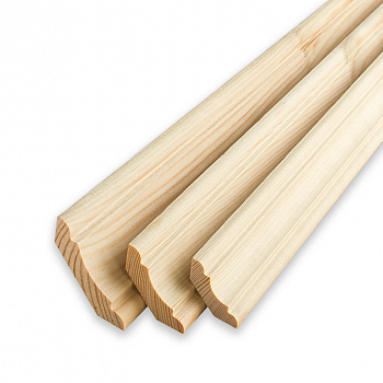 Плинтус 2.2 м, 40 мм, сращенный, бессучковый, классический