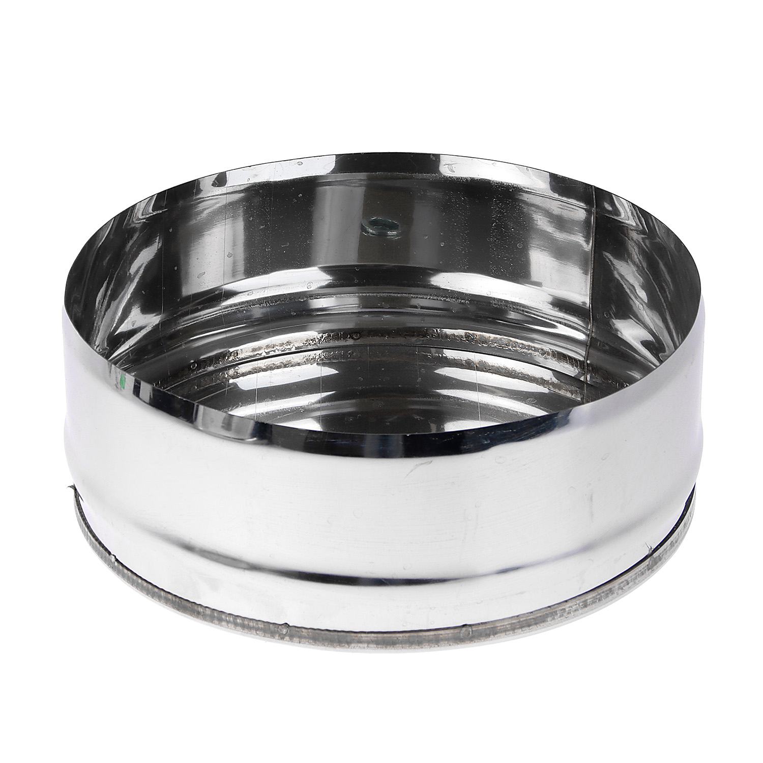 Заглушка с конденсатоотводом d220 нерж. 0,5мм AISI 430 GS (В) *1