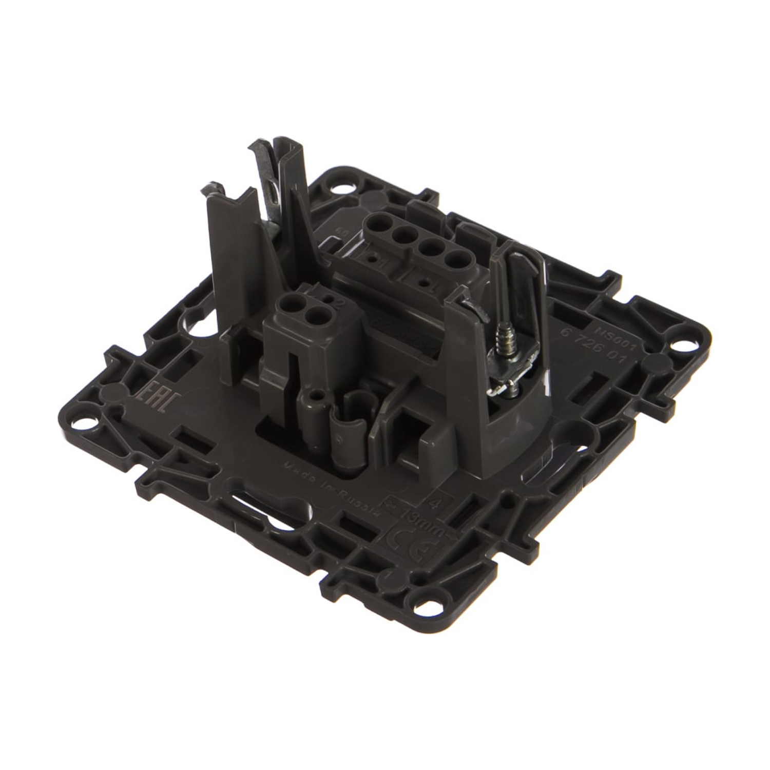 Механизм выключателя "Etika" 1-м. антрацит Leg 672601  *1/10