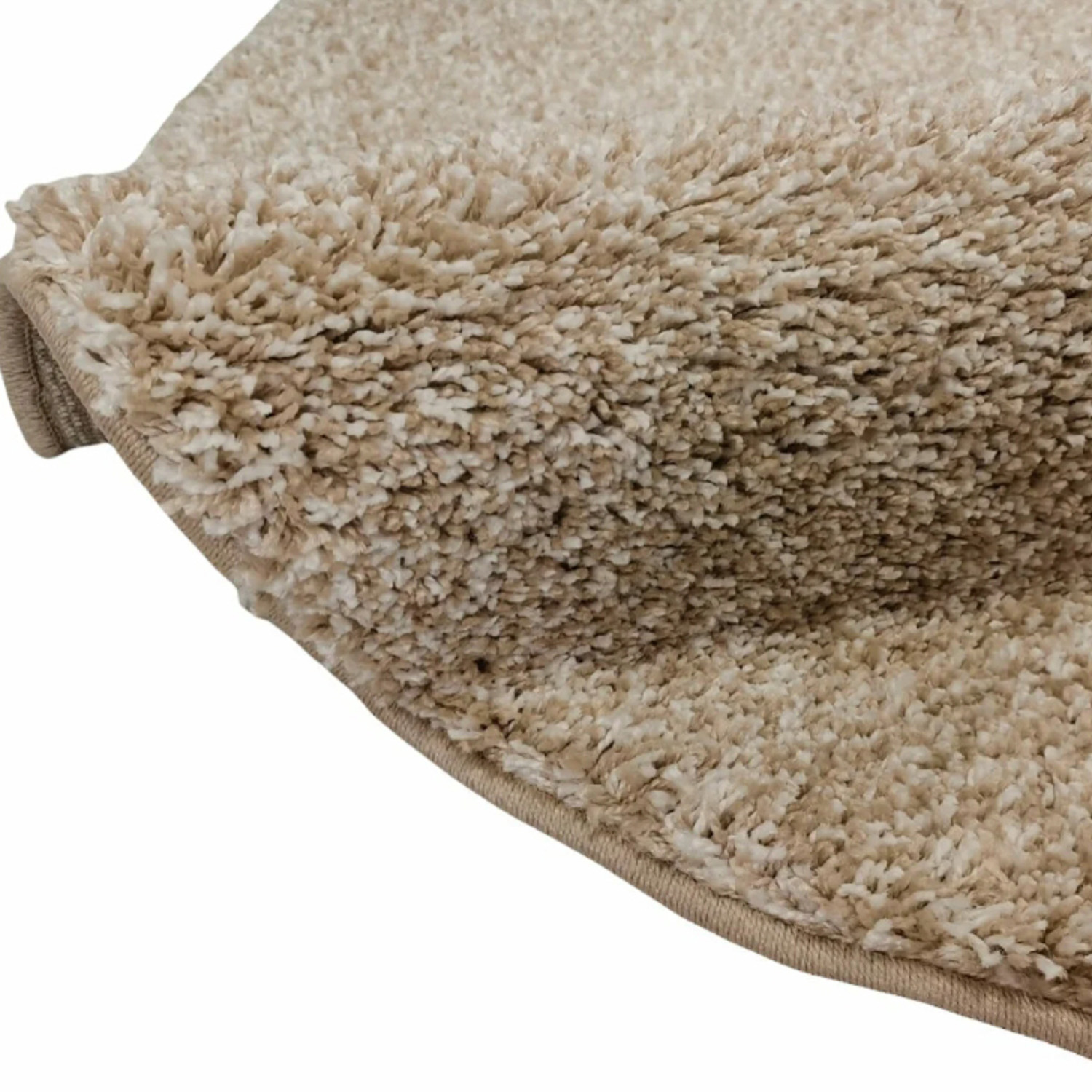 Ковер 1500х1500 мм Витебские ковры Шегги, ворсовый, круг, 1.77 м², бежевый