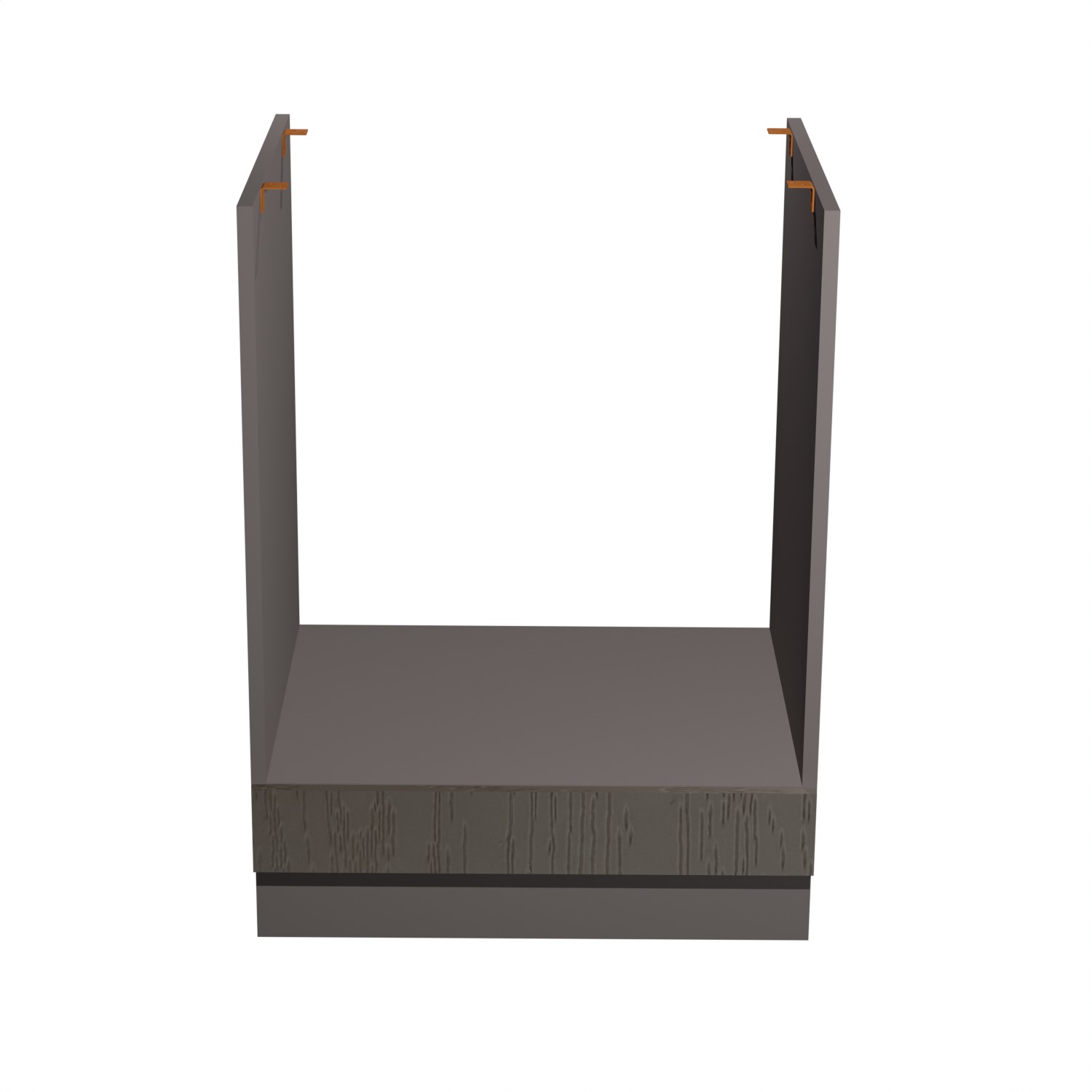 Шкаф напольный 600х850х600 мм BROZEX-WOOD Эрика, для духового шкафа, грейдж / ясень грей софт