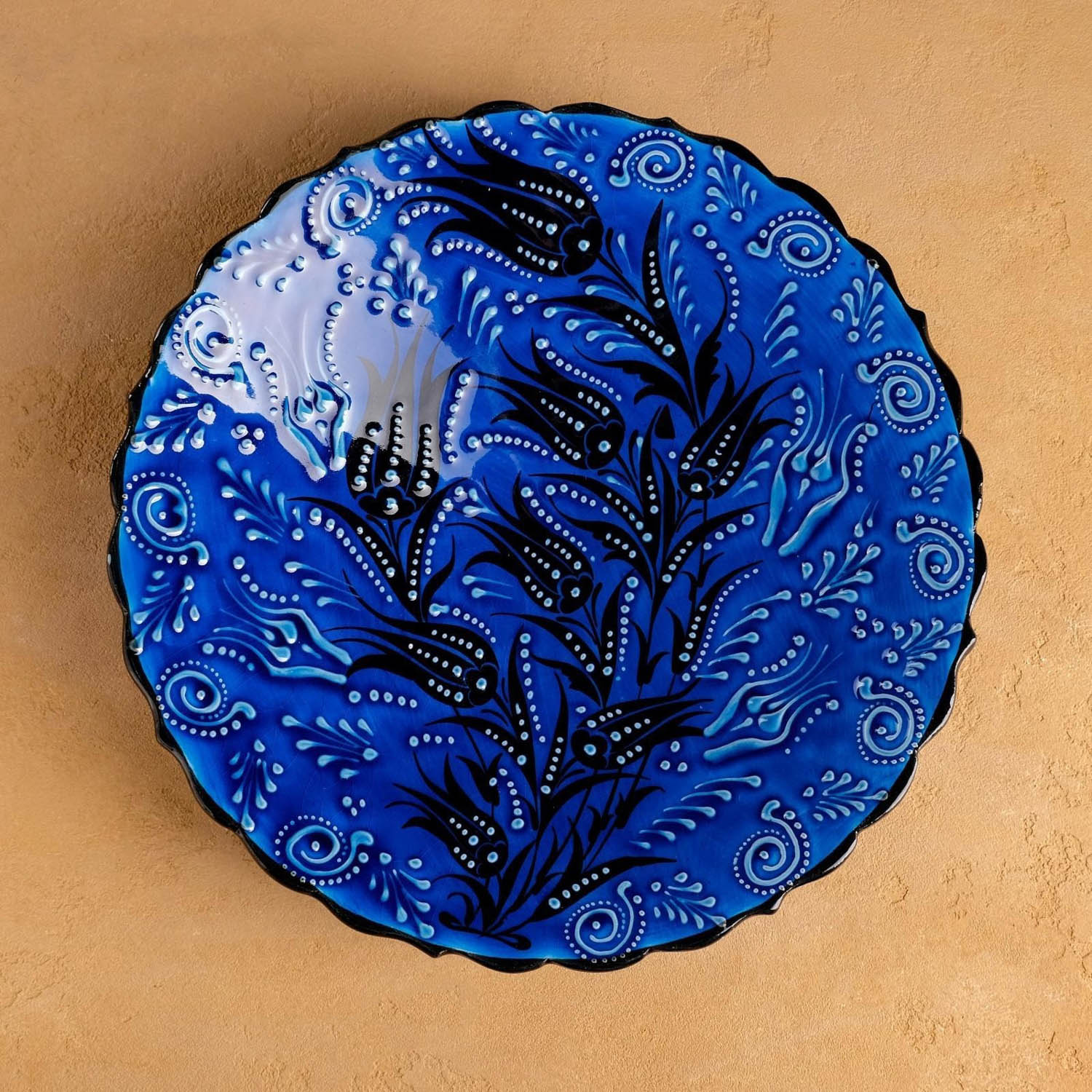 яяяТарелка плоская 30см "Синий тюльпан" 5204255