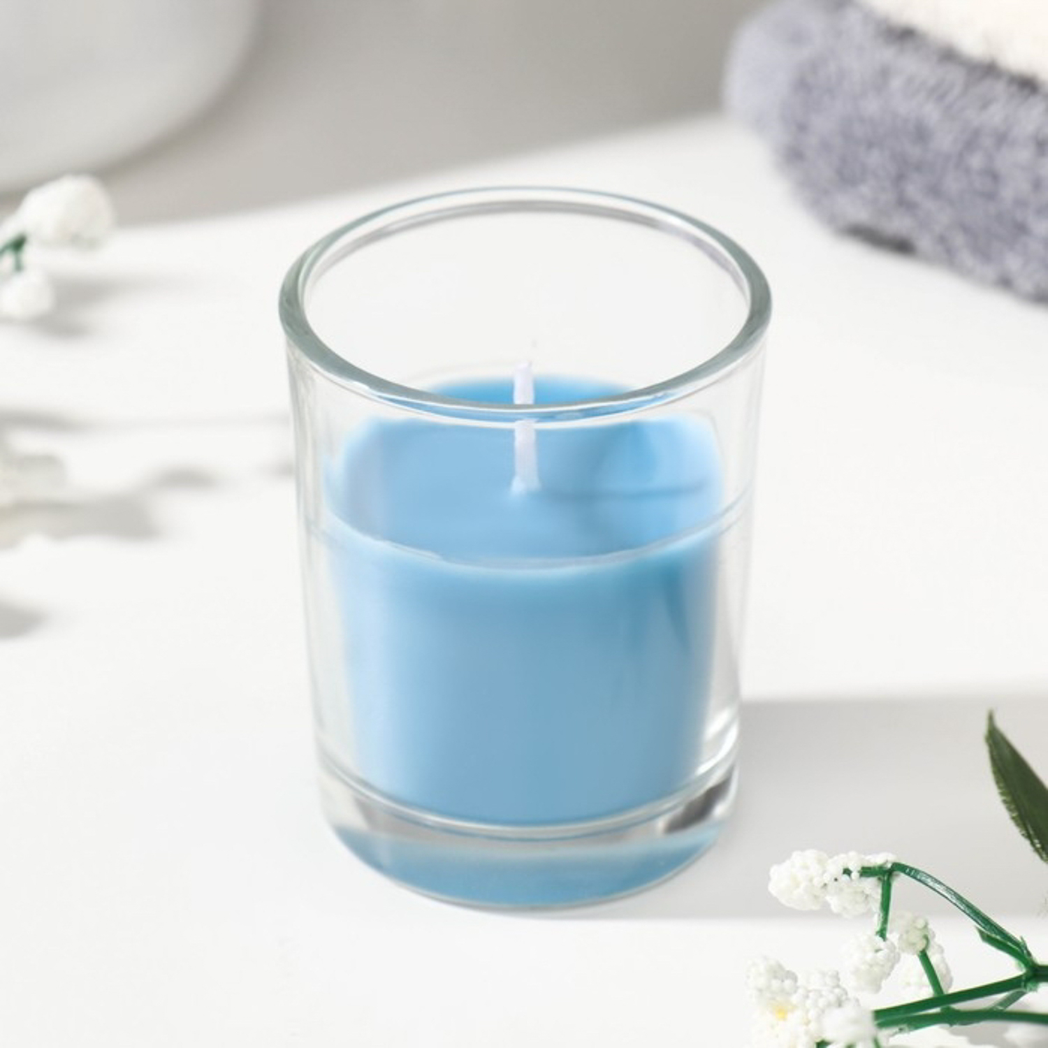 Свеча ароматическая в стакане "Нюд", 5х6 см, океан 7779527