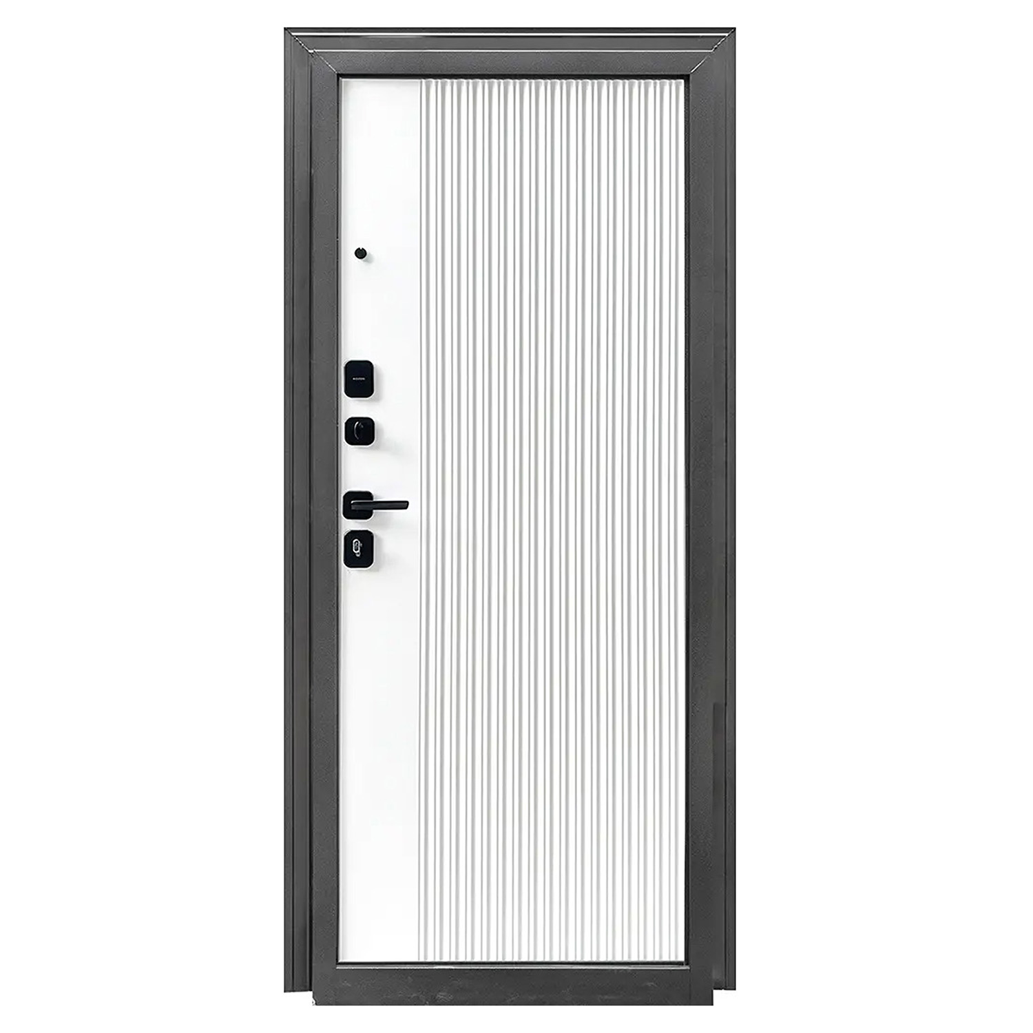 Дверь входная Форпост Монблан, 2050х860х95 мм, левая, эмалит белый