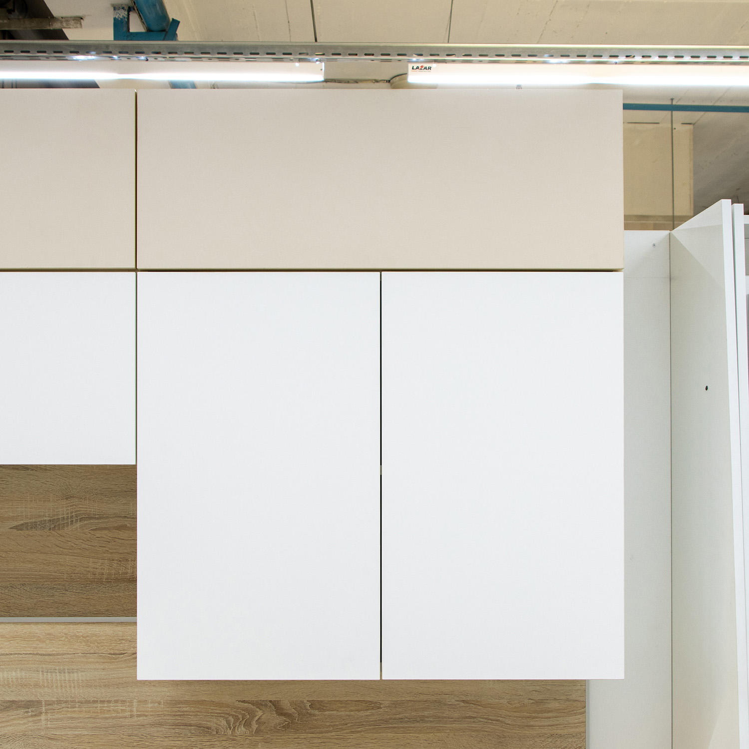 Шкаф навесной 800х676х290 мм BROZEX-WOOD Melissa, с двумя дверцами, белый