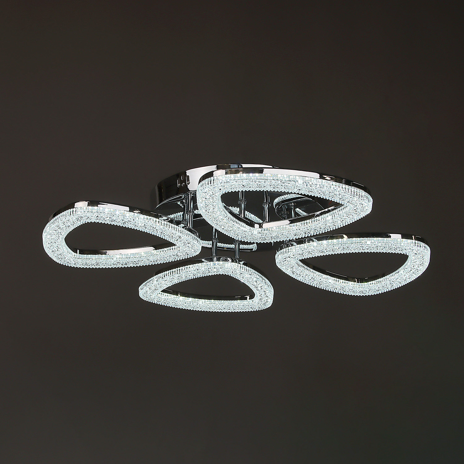 Люстра YH1232/4 CH 4*14W LED 3000-6500К (d-635; h-100) пульт  VERNER LIGHTING *1