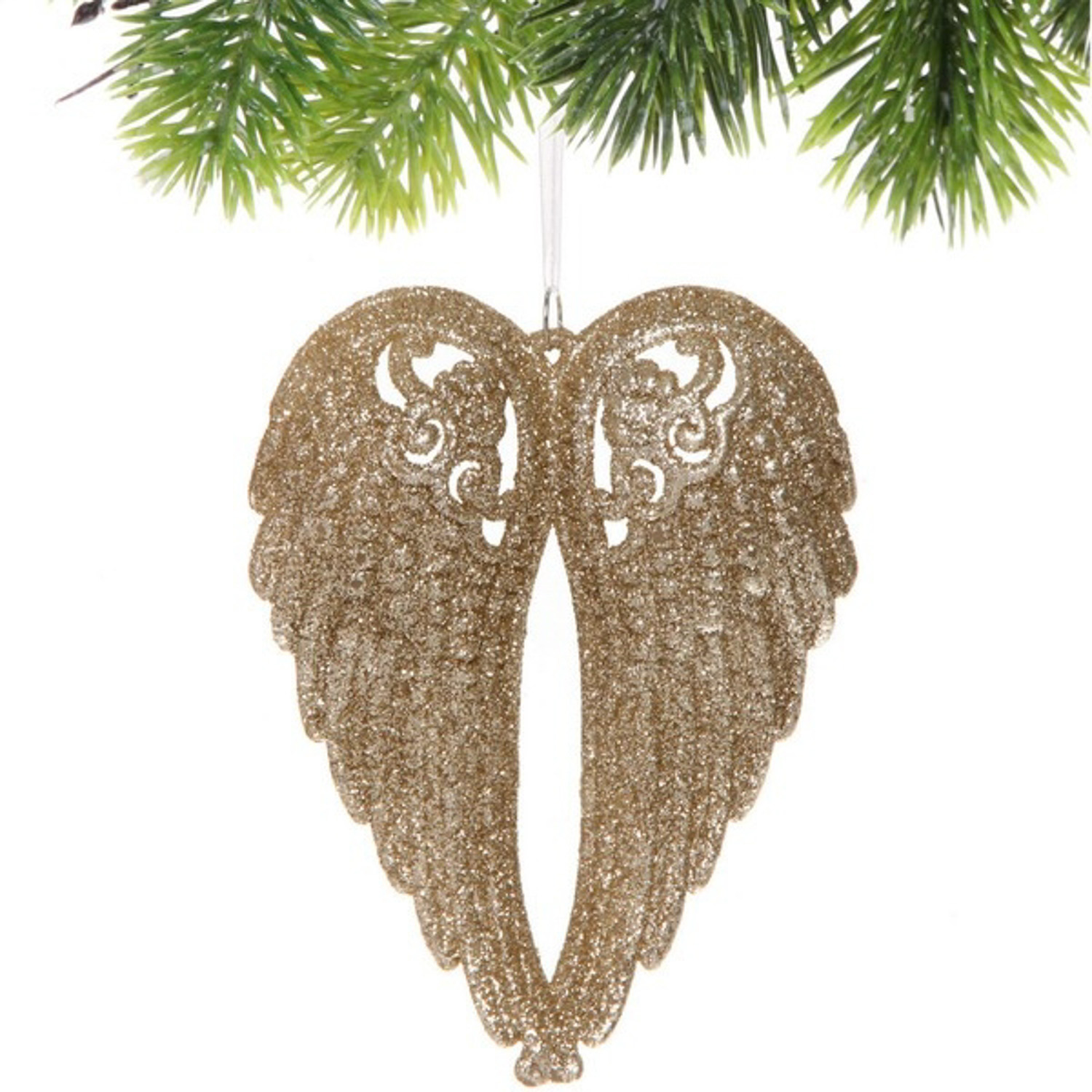 Подвеска "Ангельские крылышки" 11*15 см, темное золото