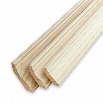 Плинтус 2.1-2.2 м, 50 мм, сращенный, бессучковый, разнобокий