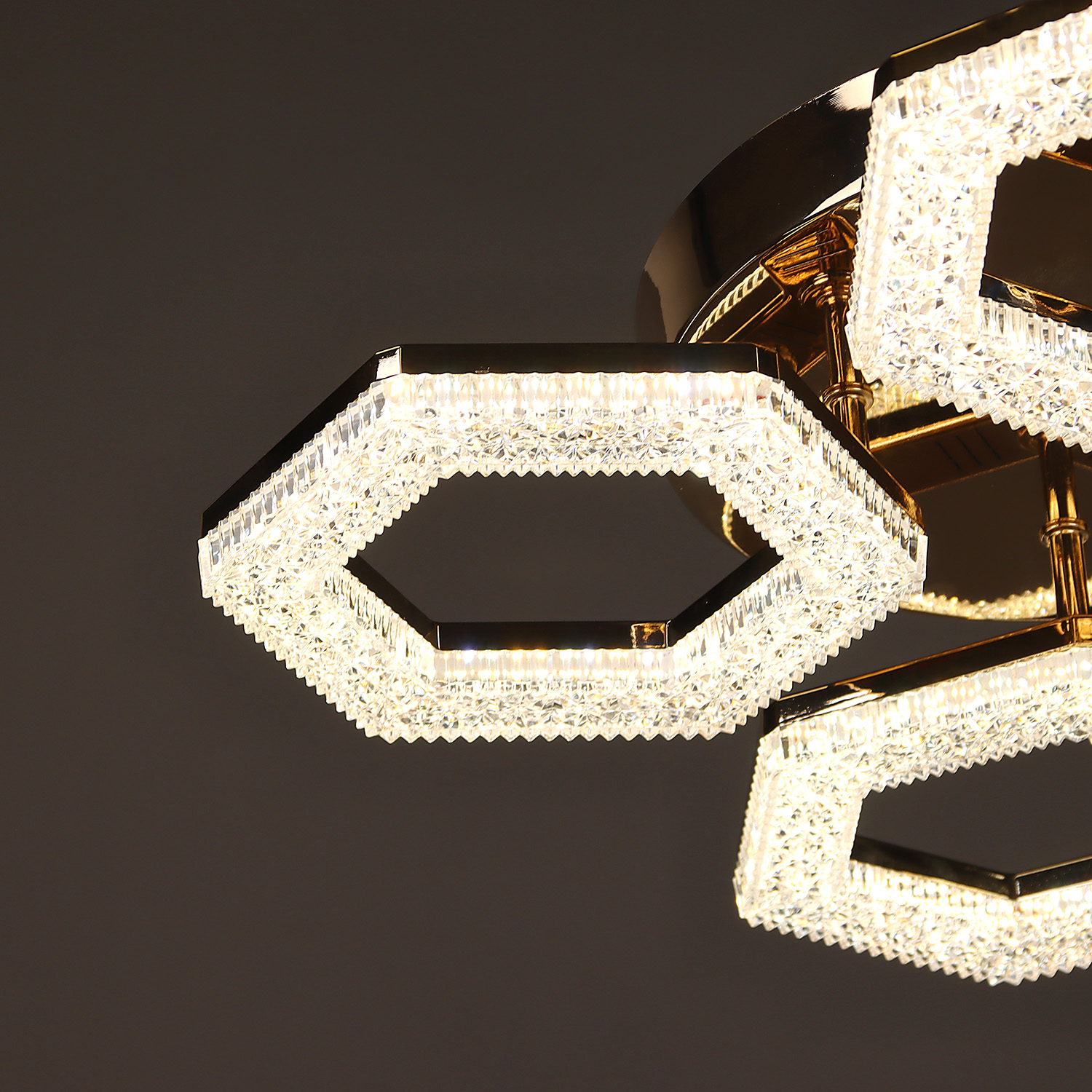 Люстра YH1234/4 FGD 4*48W LED 3000-6500К (d-500; h-100) пульт VERNER LIGHTING *1