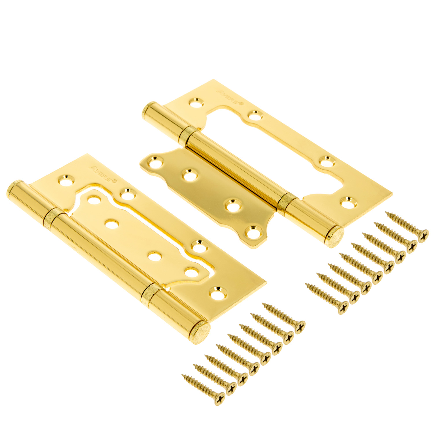 Петля без врезки 125*75*2,5мм ЗОЛОТО G (комплект 2шт.) AVERS *1/6/48
