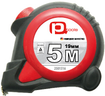 Рулетка 3м х16мм резино-пластик.корп. стальная лента автостоп магнит арт.2501515 Toolberg *1/12/180