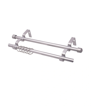 Карниз кованый d16мм 2-рядный гладкий Опти серебро матовое 2,0 Легранд в т/у *1