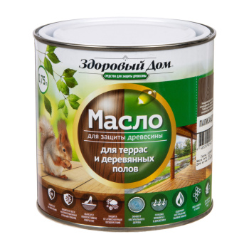 Масло для террас и деревянных полов Здоровый Дом Палисандр 0,75 л *1/6/528