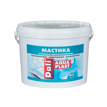Мастика акриловая 5 л Dali Aquaplast, гидроизоляционная Мастика акриловая 5 л Dali Aquaplast, гидроизоляционная
