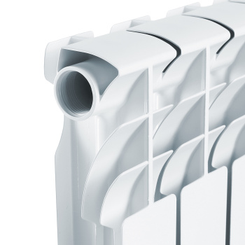 Радиатор алюминиевый 4 секции STI, 500 мм, белый