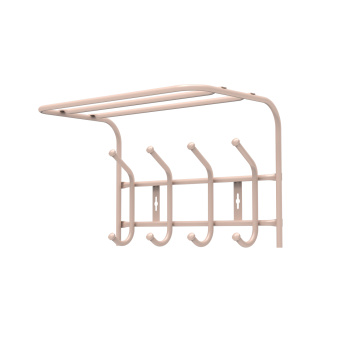 Вешалка настенная с полкой шир.405мм 4крючка, Бежевый ВП4М/БЖ ("Ника") *5