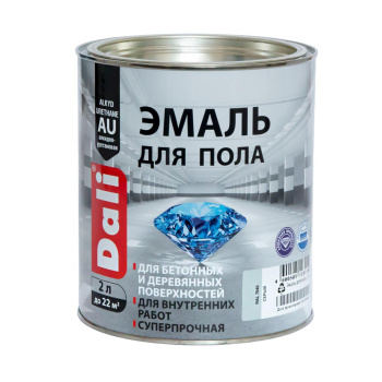 Эмаль алкидно-уретановая для пола белая 2 л ДАЛИ База А *1/3/192 Эмаль алкидно-уретановая для пола белая 2 л ДАЛИ База А *1/3/192