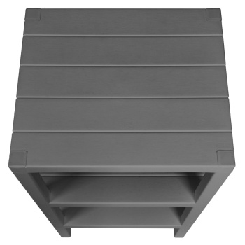 Этажерка пластм. "Nature" 3-х ур.: 3полки, в.0,725м,ш.0,384м,гл.0,33м Серый 434286111 "Бытпласт"*1/3 Этажерка пластм. "Nature" 3-х ур.: 3полки, в.0,725м,ш.0,384м,гл.0,33м Серый 434286111 "Бытпласт"*1/3