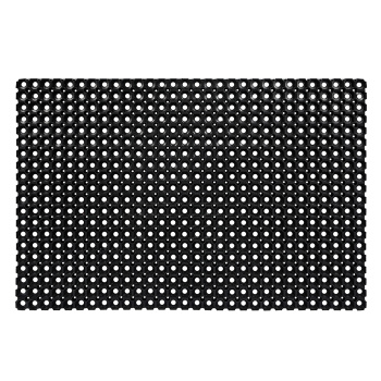 яяяКоврик ячеистый 80*120*2,2 см грязесборный "Профи"черный  "VORTEX" (арт.20041-Л)  *1/2