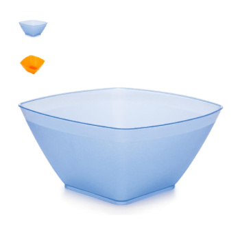 яяяСалатник пластм. 0,8л квадр. арт.350  ("Полимербыт")   *1/86