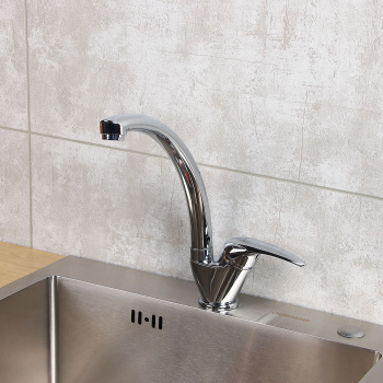 Смеситель для кухни GROSS AQUA Basic 3205257С-А02 высокий излив *1/10