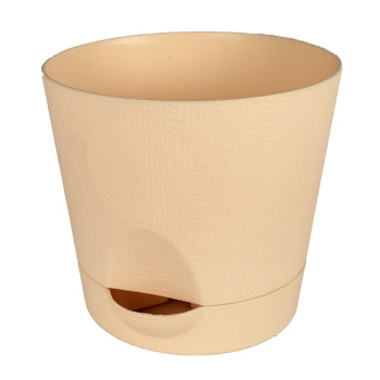 Кашпо пластм. "Le Parterre" 1,4л d верха 150мм h130мм с поддоном Бежевый 203-4 (Tek.A.Tek)*1/24 Кашпо пластм. "Le Parterre" 1,4л d верха 150мм h130мм с поддоном Бежевый 203-4 (Tek.A.Tek)*1/24