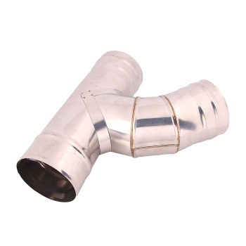 Тройник 135* d.115, нерж, 0,5мм *1/8