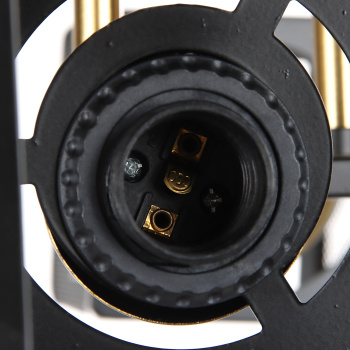 Светильник потолочный N6400/2 BK+COP 2*40W E27 220V (l-465; w-155; h-195) S=8м2 VERNER LIGHTING *1