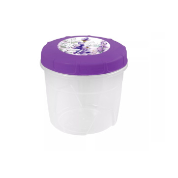 Банка для продуктов пластм. с закруч.крышкой "Lavander" 0,3л арт.57444 ("Полимербыт") *1/33 Банка для продуктов пластм. с закруч.крышкой "Lavander" 0,3л арт.57444 ("Полимербыт") *1/33