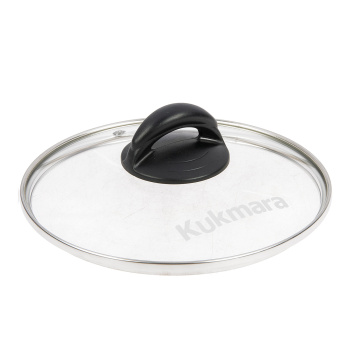 Кастрюля алюмин. антипригарная "Kukmara" "Granit" black 2,5л Стекл.кр. кгч25а *1/3