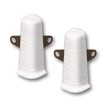 Внешний угол с держателем ИДЕАЛ ДЕКОНИКА, 255 Ясень бьянко 70ММ (уп.2шт) *100