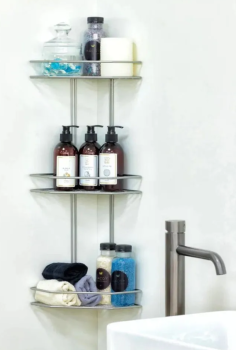 Полка д/ванной Proffero 3-ая угловая 20*20*63см, хром матовый П0001560 *2/10