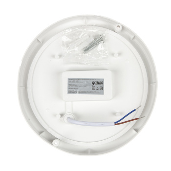 Светильник накладной светодиодный 12Вт 6.5К 980Лм IP65  круг белый сенс ЖКХ Gauss 126411312-S *1/40