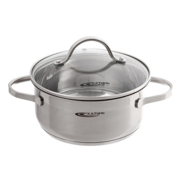 Кастрюля нерж. "Катунь" "Альта" 4,2л d22см термораспред. дно, Стекл. кр. KT-SET-005-40 *1/4 Кастрюля нерж. "Катунь" "Альта" 4,2л d22см термораспред. дно, Стекл. кр. KT-SET-005-40 *1/4