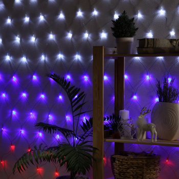 Гирлянда «Сетка» Luazon Lighting, 1.6х1.6 м, флаг России, 144 LED, IP20, 220 В