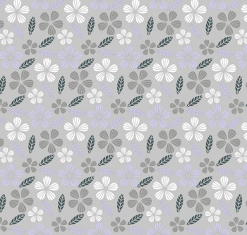 Клеёнка на нетканой основе "Мажор" "Цветочки, лепестки" сирен.-сер.-бел. ш."1,35м 596/7 "Колорит"*20