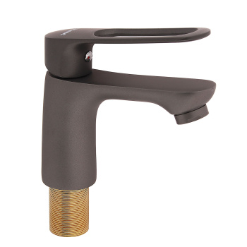 Смеситель для умывальника Эверест B10-15319, короткий излив, рычажный