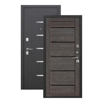 Дверь входная 2050х960х75 мм, Ferroni Гарда, правая, неаполь грей