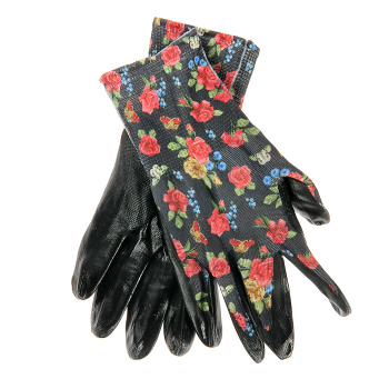 Перчатки садовые нейлон с нитриловым покрытием Микс (арт. 4382) *12/120 Перчатки садовые нейлон с нитриловым покрытием Микс (арт. 4382) *12/120