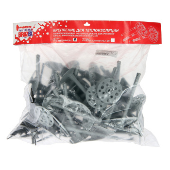 Дюбель 10х140 мм для теплоизоляции BROZEX, пластмассовый гвоздь, 50 шт. Дюбель 10х140 мм для теплоизоляции BROZEX, пластмассовый гвоздь, 50 шт.