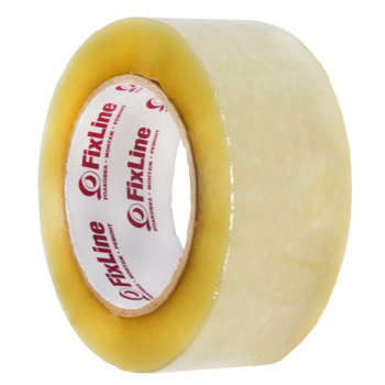 Лента клейкая прозрачная 48мм х145м "FixLine" *6/36